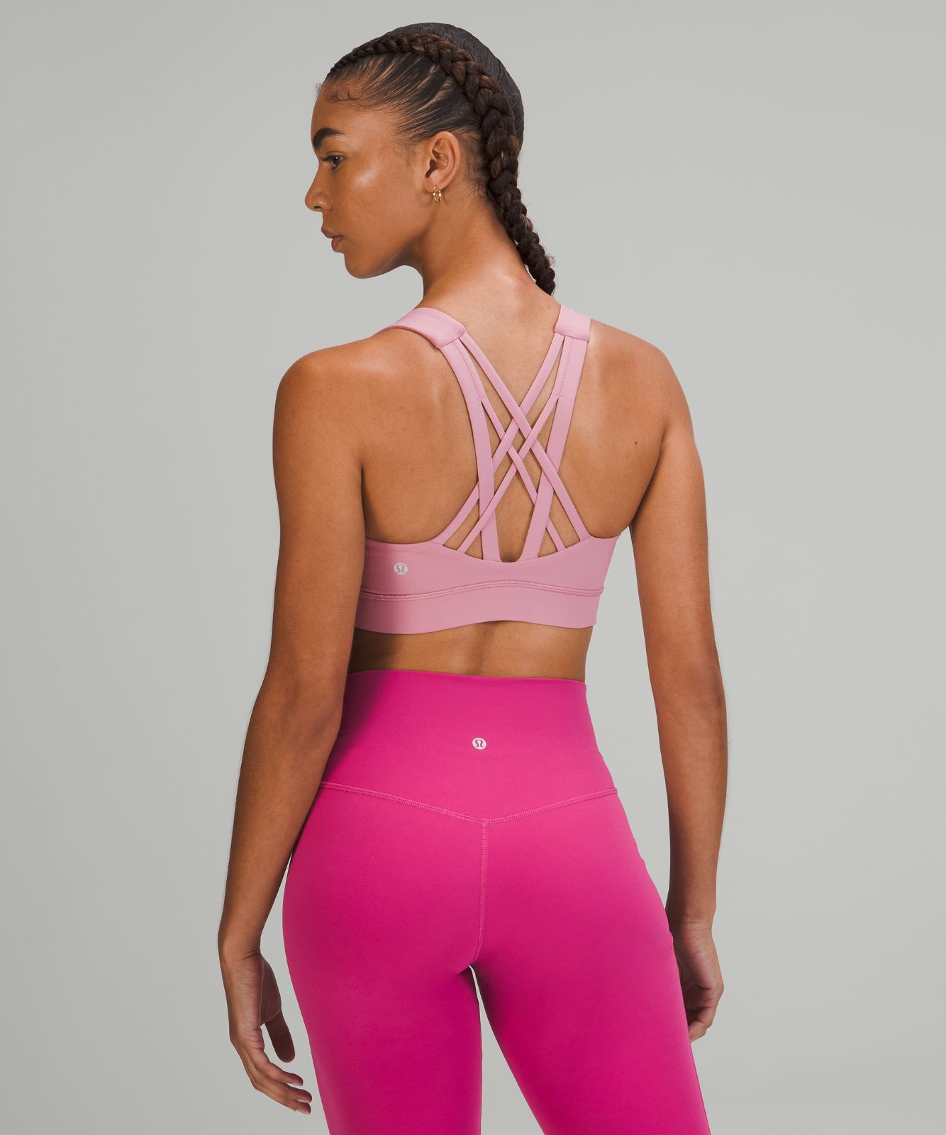 Sports Bras Lululemon Free to Be Elevated Bra Mujer Rosas Grises Marrom | 63458-EILN