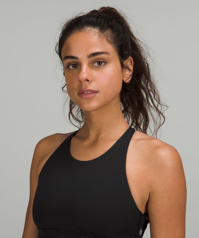 Sports Bras Lululemon Free to Be High-Neck Long-Line Bra - Wild Light Support, A/B Cups Online Only Mujer Negros | 32648-NAIU