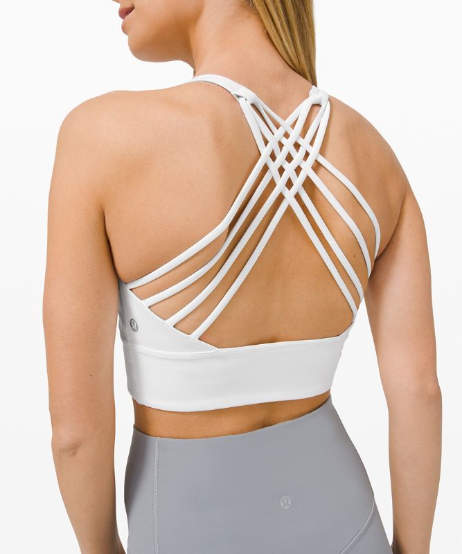 Sports Bras Lululemon Free to Be High-Neck Long-Line Bra - Wild Light Support, A/B Cups Online Only Mujer Blancos | 21057-UITZ