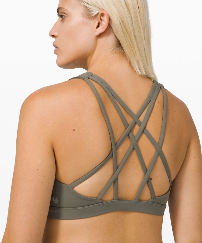 Sports Bras Lululemon Free to Be Serene Bra Light Support, C/D Cup Mujer Grises Verde Oliva | 81265-KZRC