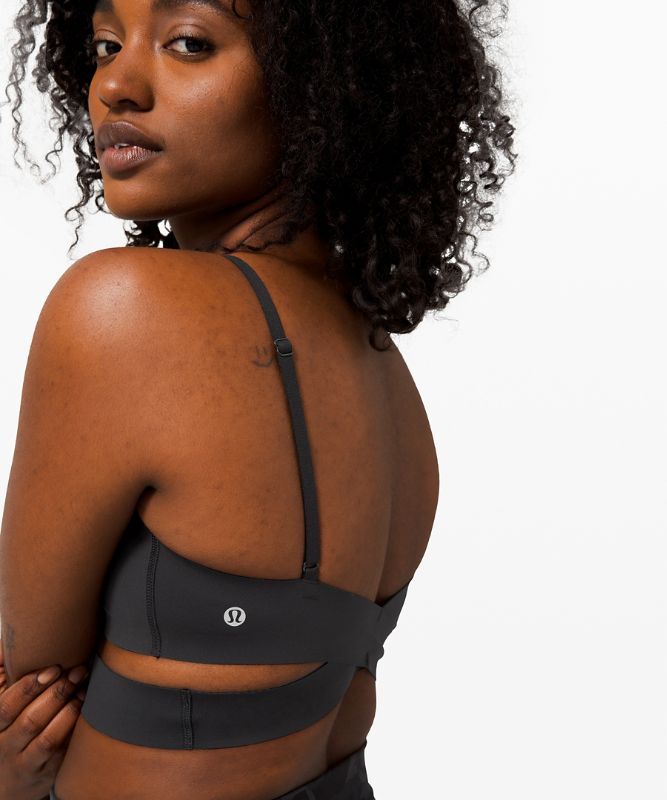 Sports Bras Lululemon Happy Warrior Bra Mujer Negros | 82301-ICNM