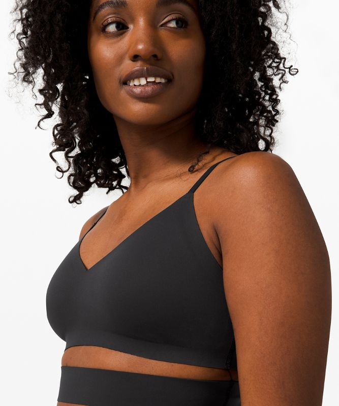 Sports Bras Lululemon Happy Warrior Bra Mujer Negros | 82301-ICNM