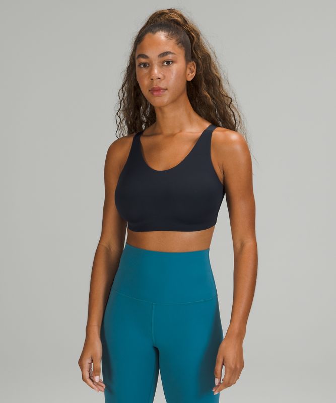 Sports Bras Lululemon In Alignment Bra D-G Mujer Azul Marino | 28413-EJFY