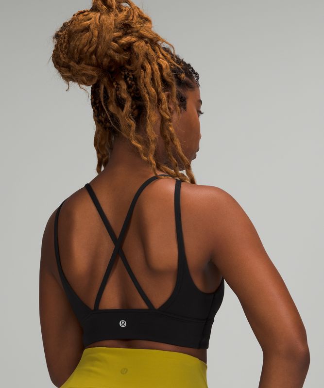 Sports Bras Lululemon In Alignment Longline Bra Light Support, B/C Cup Mujer Negros | 24965-BNTW