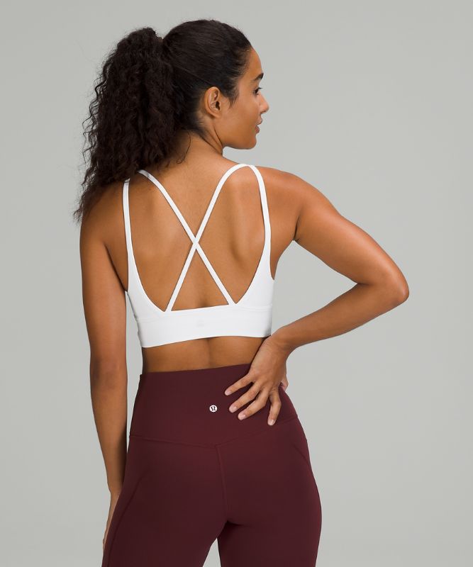 Sports Bras Lululemon In Alignment Longline Bra Light Support, B/C Cup Mujer Blancos | 25476-IMOJ