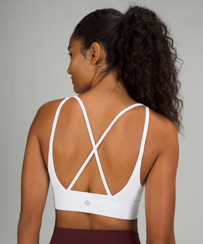 Sports Bras Lululemon In Alignment Longline Bra Light Support, B/C Cup Mujer Blancos | 25476-IMOJ