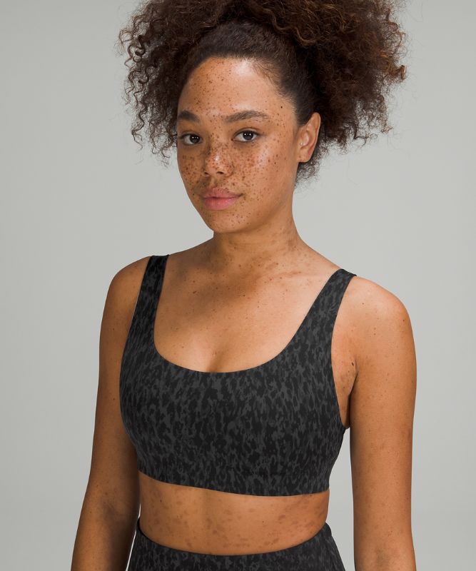 Sports Bras Lululemon In Alignment Straight-Strap Bra A/B Mujer Leopardo Camuflados Negros Multicolor | 62754-BTCH