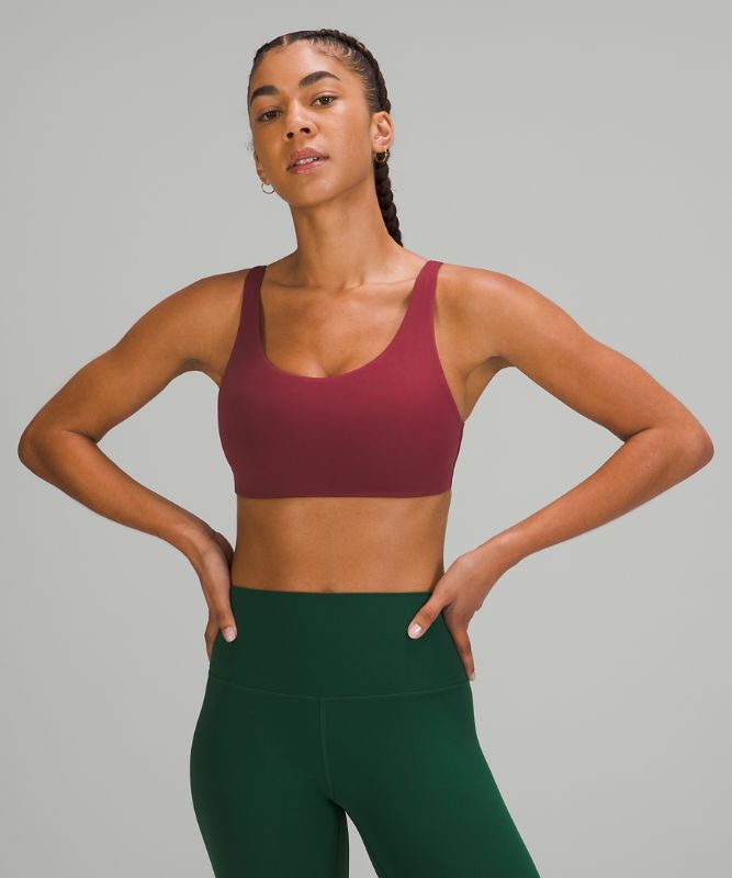 Sports Bras Lululemon In Alignment Straight-Strap Bra C/D Mujer Mulled Wine | 16945-FCHY