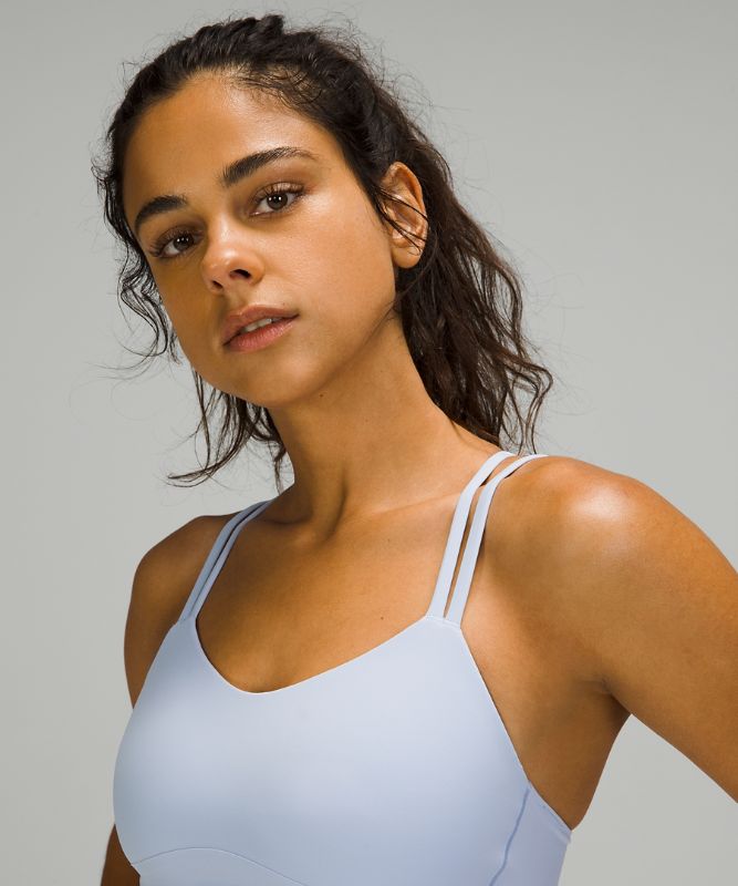 Sports Bras Lululemon Like a Cloud Long-Line Bra B/C Mujer Azules Beige | 06835-MWNS