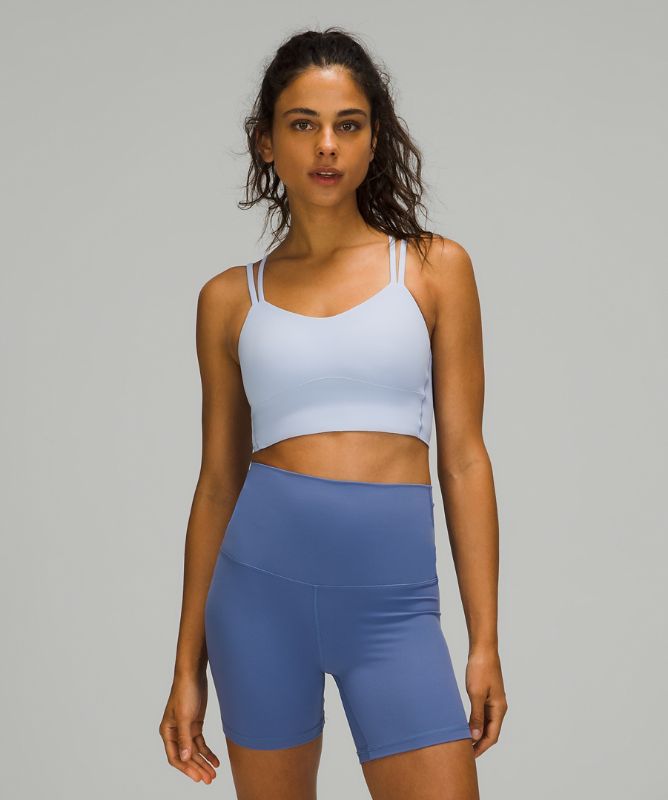 Sports Bras Lululemon Like a Cloud Long-Line Bra B/C Mujer Azules Beige | 06835-MWNS