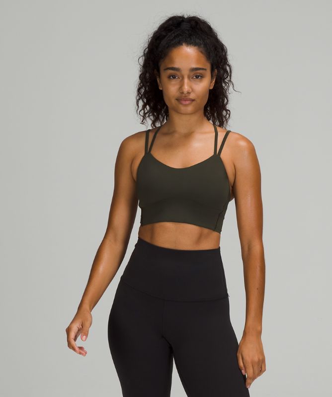 Sports Bras Lululemon Like a Cloud Long-Line Bra B/C Mujer Verde Oliva Oscuro | 45802-VKEO