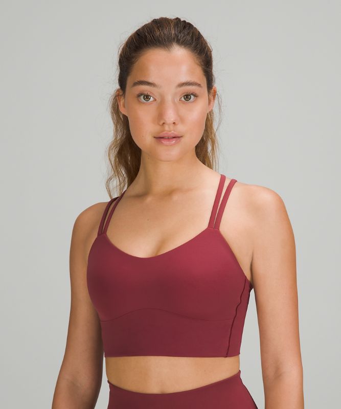 Sports Bras Lululemon Like a Cloud Long-Line Bra B/C Mujer Mulled Wine | 37928-NMFU