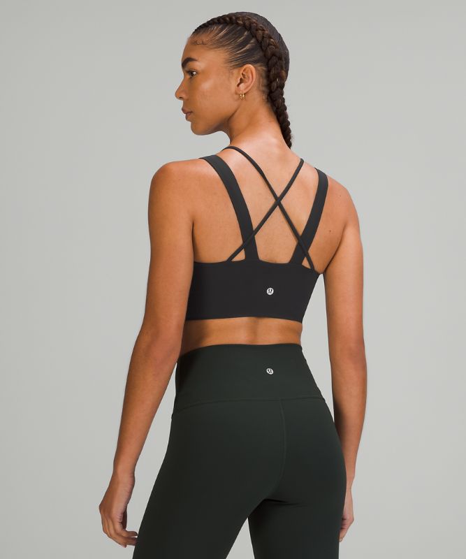 Sports Bras Lululemon Like a Cloud Longline Bra Light Support, D/DD Cup Mujer Negros | 42159-ZRSM