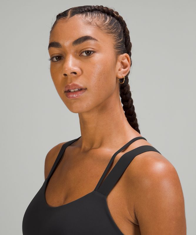 Sports Bras Lululemon Like a Cloud Longline Bra Light Support, D/DD Cup Mujer Negros | 42159-ZRSM