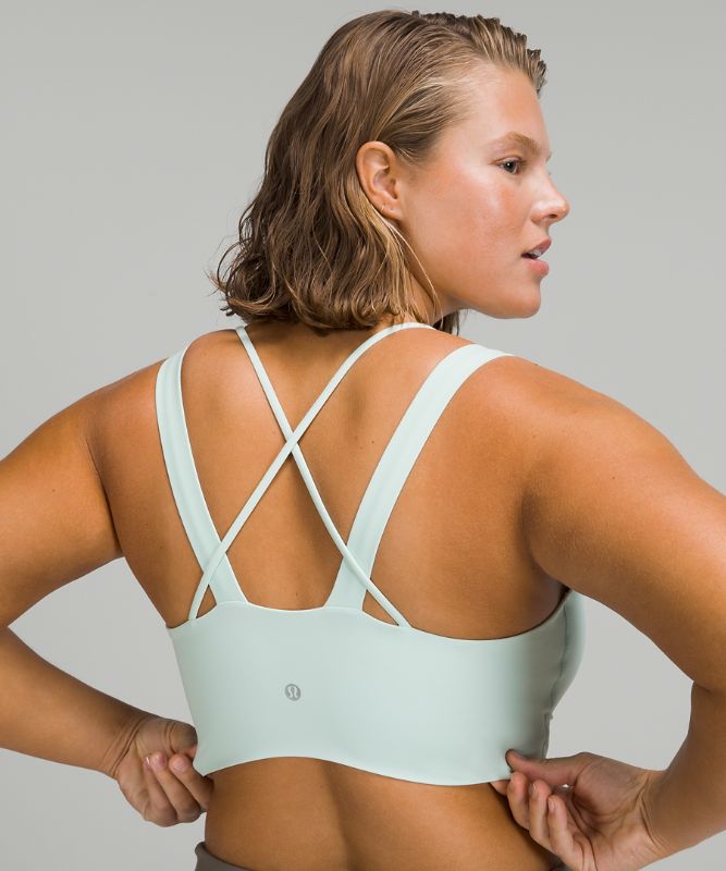 Sports Bras Lululemon Like a Cloud Longline Bra Light Support, D/DD Cup Mujer Verde Menta | 85629-WBCG