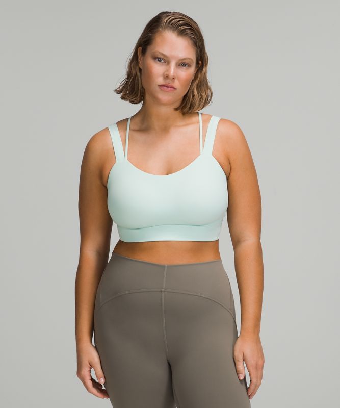 Sports Bras Lululemon Like a Cloud Longline Bra Light Support, D/DD Cup Mujer Verde Menta | 85629-WBCG