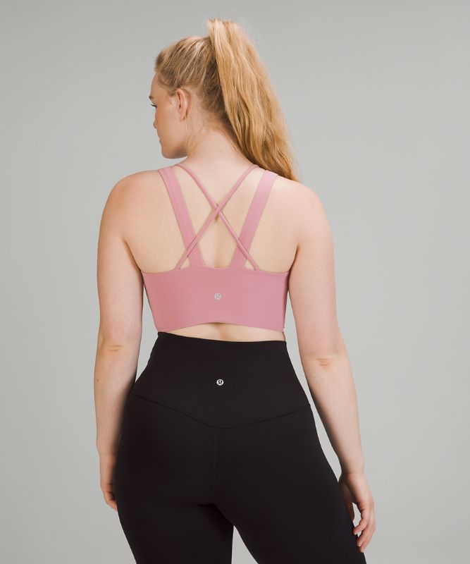 Sports Bras Lululemon Like a Cloud Longline Bra Light Support, D/DD Cup Mujer Rosas Grises Marrom | 92308-DVJX