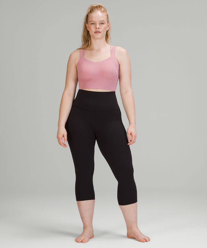 Sports Bras Lululemon Like a Cloud Longline Bra Light Support, D/DD Cup Mujer Rosas Grises Marrom | 92308-DVJX