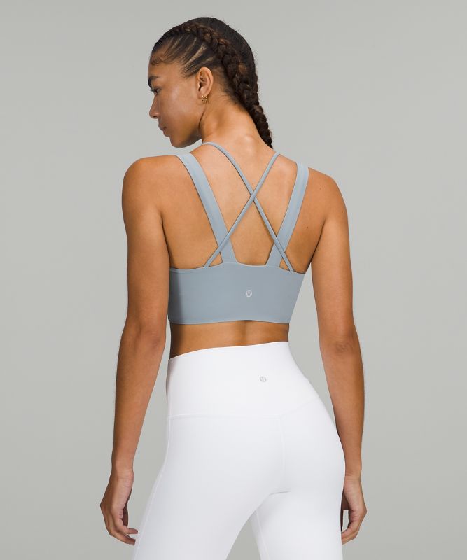 Sports Bras Lululemon Like a Cloud Longline Bra Light Support, D/DD Cup Mujer Chambray | 23891-UKTM