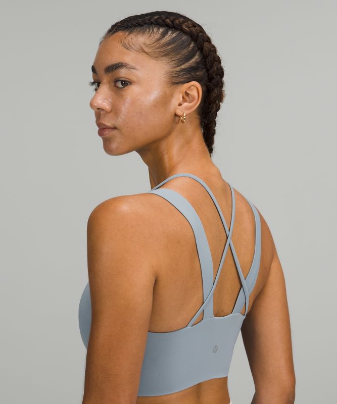 Sports Bras Lululemon Like a Cloud Longline Bra Light Support, D/DD Cup Mujer Chambray | 23891-UKTM