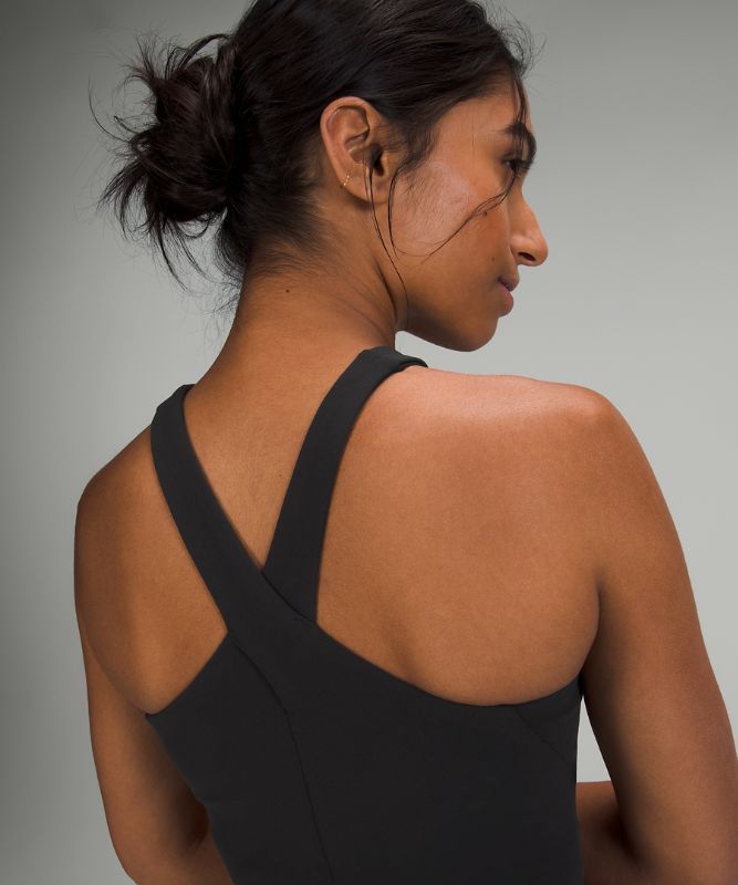 Sports Bras Lululemon Nulu Wrap-Front Long-Line Bra Light Support, A/B Cups Mujer Negros | 90853-ZGJK