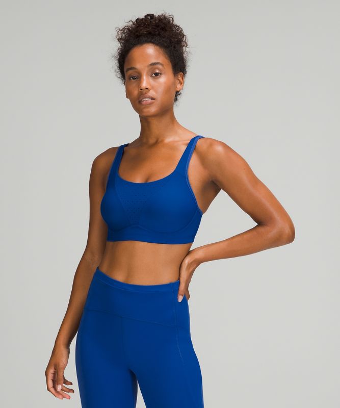 Sports Bras Lululemon Run Times Bra High Support, B–G Cups Mujer Azules | 91758-JINA