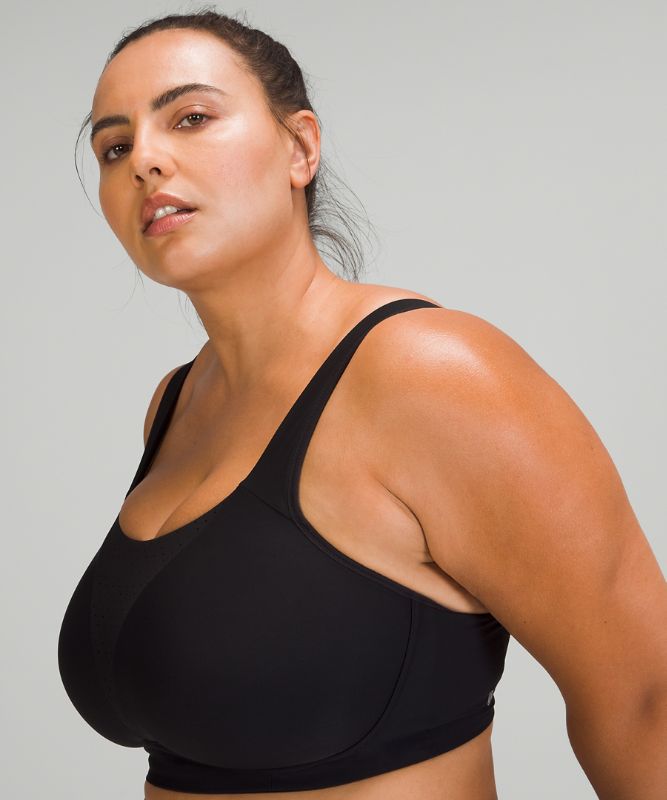 Sports Bras Lululemon Run Times Bra Mujer Negros | 93608-XUIF