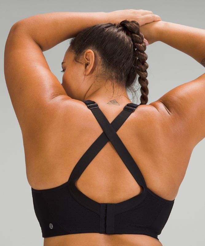 Sports Bras Lululemon Run Times Bra Mujer Negros | 93608-XUIF