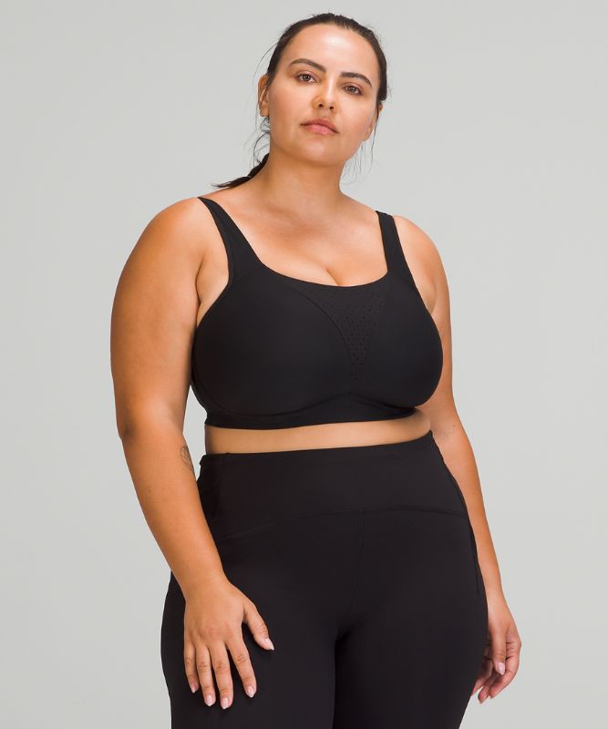 Sports Bras Lululemon Run Times Bra Mujer Negros | 93608-XUIF