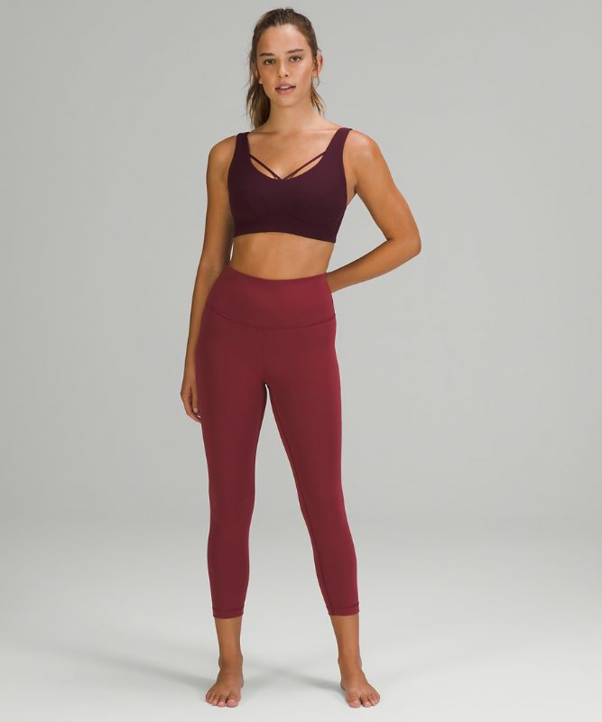 Sports Bras Lululemon Strappy Nulu Yoga Bra Light Support, C/D Cup Mujer Cassis | 89614-HGMJ