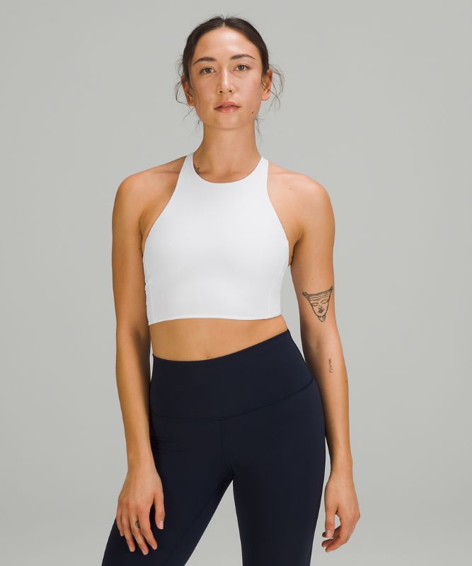 Sports Bras Lululemon Strong Lines Bra Medium Support, B/C Cups Mujer Blancos | 27069-OZHV