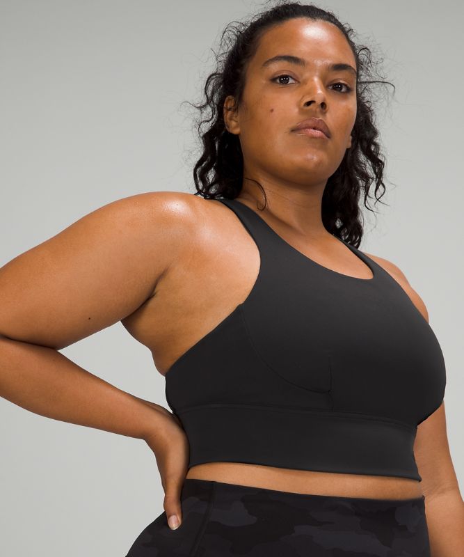 Sports Bras Lululemon Wunder Train Long-Line Bra Mujer Negros | 17093-BFGJ