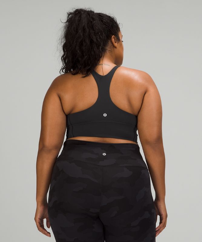 Sports Bras Lululemon Wunder Train Long-Line Bra Mujer Negros | 17093-BFGJ