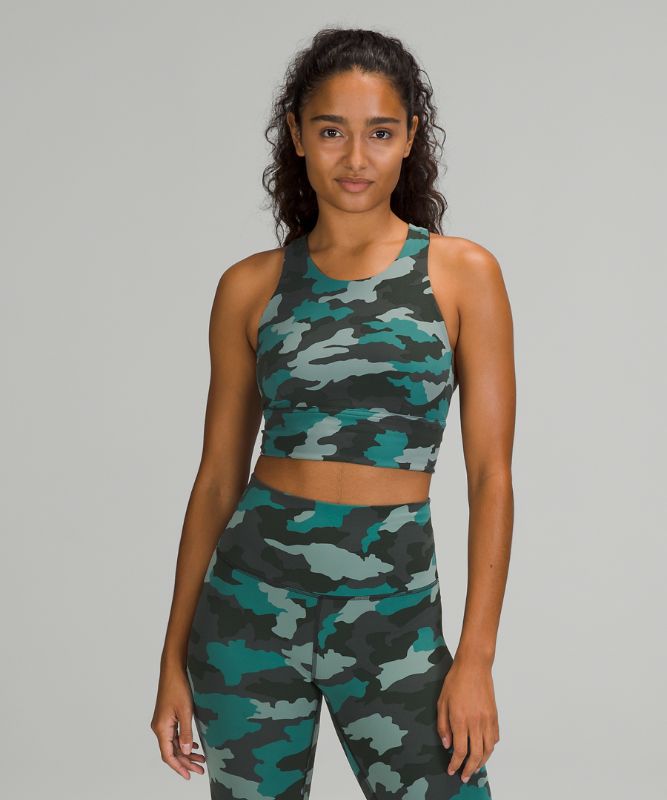 Sports Bras Lululemon Wunder Train Long-Line Bra Mujer Camuflados Turquesa Multicolor | 95206-CFWL