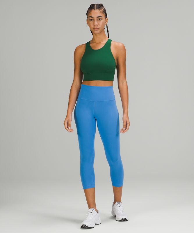 Sports Bras Lululemon Wunder Train Long-Line Bra Mujer Verdes | 82563-IBRO