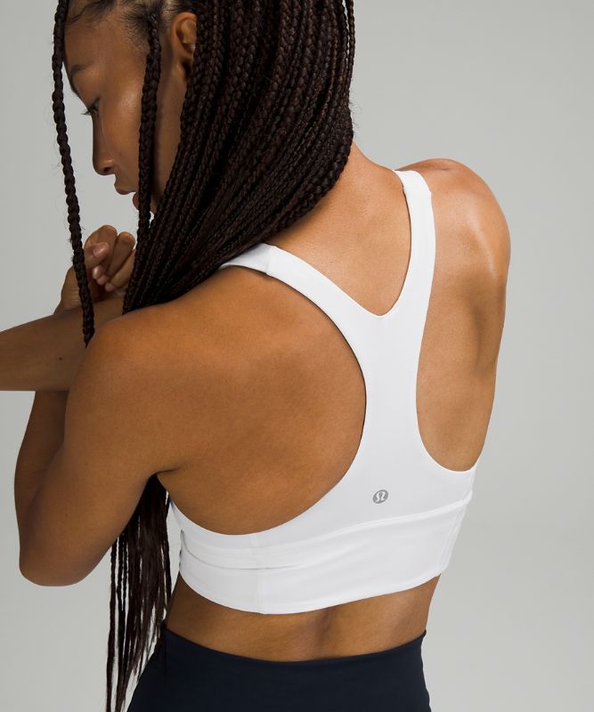 Sports Bras Lululemon Wunder Train Long-Line Bra Mujer Blancos | 37628-JWFT