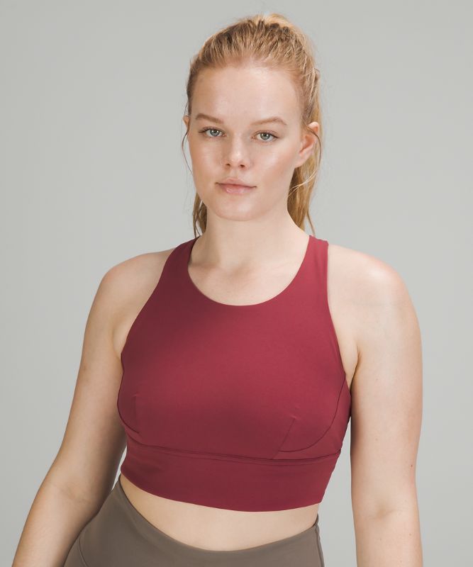 Sports Bras Lululemon Wunder Train Long-Line Bra Mujer Mulled Wine | 24316-DXUI