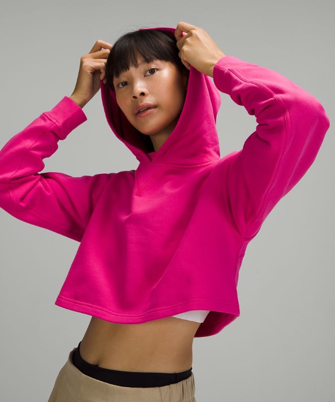 Sudadera con Capucha Lululemon All Yours Cropped Mujer Rosas | 62973-BXIT