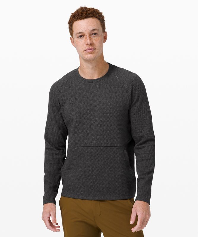 Sudadera con Capucha Lululemon At Ease Crew Hombre Negros Negros | 12794-XJOF