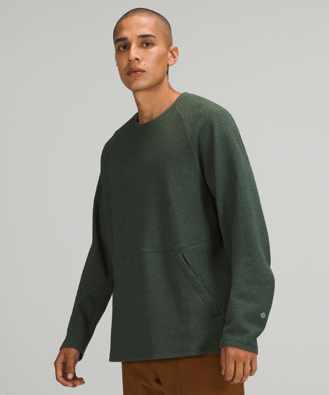 Sudadera con Capucha Lululemon At Ease Crew Hombre Verdes Negros | 43281-XVSO