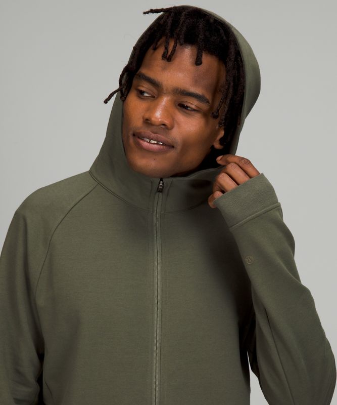 Sudadera con Capucha Lululemon City Sweat Full-Zip Hombre Verde Oliva | 24903-GCWJ