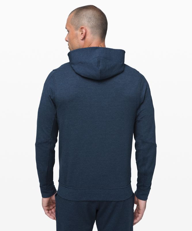 Sudadera con Capucha Lululemon City Sweat Zip Hombre Azul Marino | 62190-XOCY