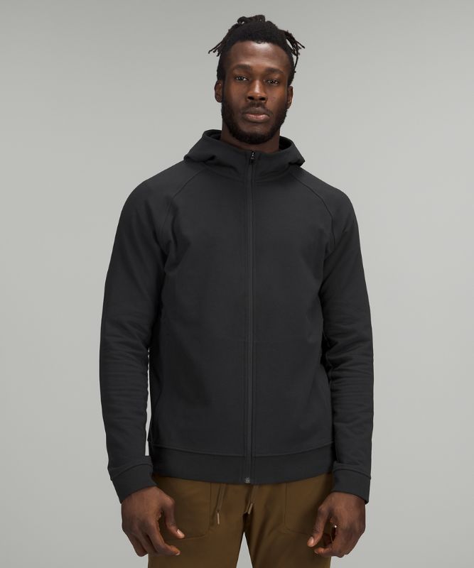 Sudadera con Capucha Lululemon City Sweat Zip French Terry Hombre Negros | 04352-EQNX