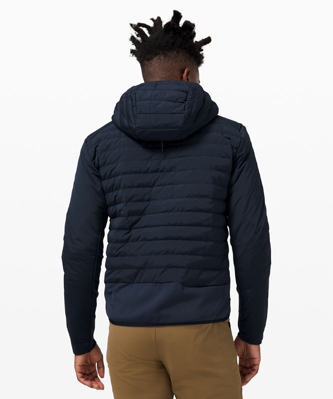 Sudadera con Capucha Lululemon Down for It All Hombre Azul Marino | 03574-OTHD