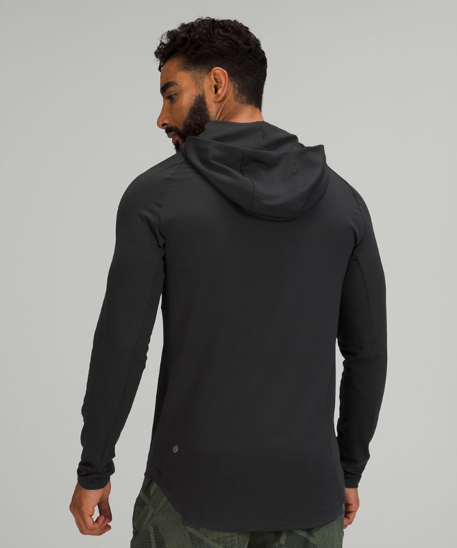 Sudadera con Capucha Lululemon Drysense Hombre Negros | 40258-AJKB