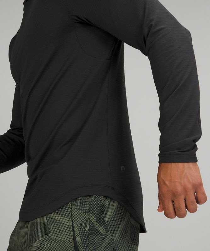 Sudadera con Capucha Lululemon Drysense Hombre Negros | 40258-AJKB