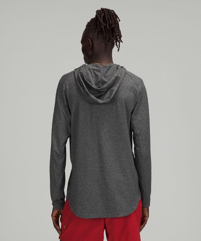 Sudadera con Capucha Lululemon Drysense Hombre Negros Grises | 15608-ZKTB