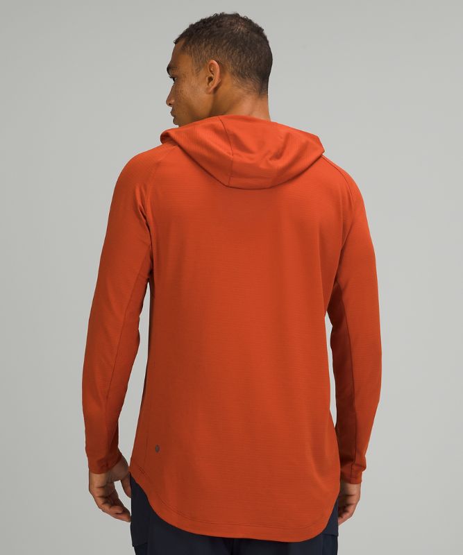 Sudadera con Capucha Lululemon Drysense Hombre Rojos Oscuro | 13504-VDBC