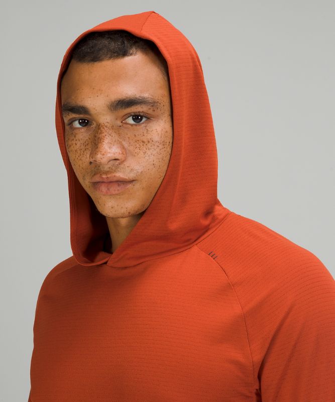 Sudadera con Capucha Lululemon Drysense Hombre Rojos Oscuro | 13504-VDBC