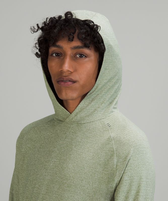 Sudadera con Capucha Lululemon Drysense Hombre Verdes Blancos | 23107-UZKY